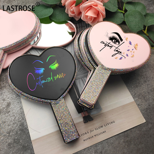 Mini espejo de maquillaje de bolsillo, mesa de tocador de mano con luz Led, espejo de maquillaje, espejo de mano de bolsillo compacto cosmético - Product Image 4