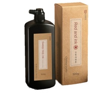 Encre noire riche faite à la main à base de suie d'huile Red Star, 250g/500g, grande bouteille, pratique de la calligraphie pour les étudiants, peinture chinoise, Shandong
