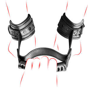 Verstelbare Neopreen Arm Terughoudendheid Slave <span class=keywords><strong>Bondage</strong></span> Achteruit Tractie Handboeien Voor Koppels Sm Product - Product Image 1