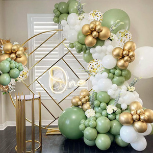 Kit de guirlande de ballons bleu sable blanc or sauge vert pour garçons Baby Shower Birthday <span class=keywords><strong>Jungle</strong></span> Safari Wild One Party Decoration - Product Image 4