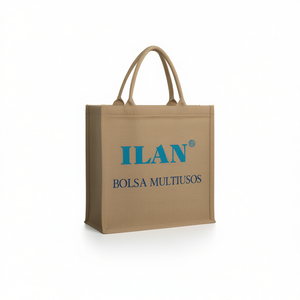 Borsa Multiuso in Juta Ilan 19x32x36 Cm, Shopper Riutilizzabile Ecologica in Tessuto di Tela - Product Image 2