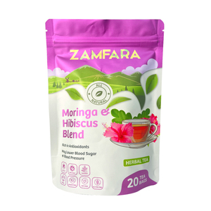 Chất Lượng Cao Tùy Chỉnh Túi Nhựa Nắp Kéo Nhôm Lá Mùi Bằng Chứng Trà Thảo Dược Bao Bì Túi Pha Trộn Trà <span class=keywords><strong>Doypack</strong></span> Đứng Lên Túi - Product Image 1