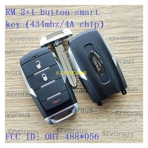 Alta calidad para <span class=keywords><strong>RM</strong></span> 2 + 1 botón Smart Key 434MHz/4A Chip FCC ID: * 056 Control remoto Universal Car Key Replacement Case - Product Image 2