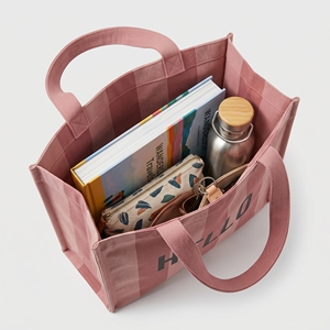 Sac fourre-tout sportif en toile surdimensionné à rayures colorées, avec logo personnalisé imprimé, idéal pour le week-end, le shopping et la salle de sport - Product Image 5