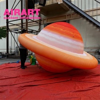 Ballon gonflable en PVC en forme de Vénus avec éclairage LED, fabrication sur mesure de ballons gonflables en forme de planètes