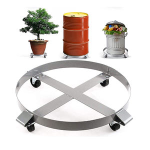 Chariot roulant d'usine mobile et chariot mobile de tambour d'huile rond en acier - Product Image 1