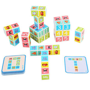Haute qualité Montessori enfants modèle correspondant blocs <span class=keywords><strong>de</strong></span> <span class=keywords><strong>construction</strong></span> <span class=keywords><strong>jeu</strong></span> éducatif logique pensée formation cerveau jouets pour les enfants - Product Image 2