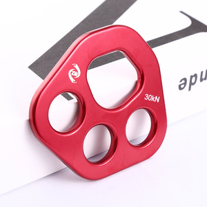 Placa de Fuerza de Cuatro Orificios ZW 30kN, Divisor de Cuerda para Anclaje en Escalada, Equipo de Escalada en Roca al Aire Libre - Product Image 1