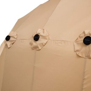 Paraguas ovalado doble de 450x260cm, la mejor calidad, superventas, paraguas de jardín para <span class=keywords><strong>patio</strong></span> al aire libre con luz LED solar para negocios - Product Image 2