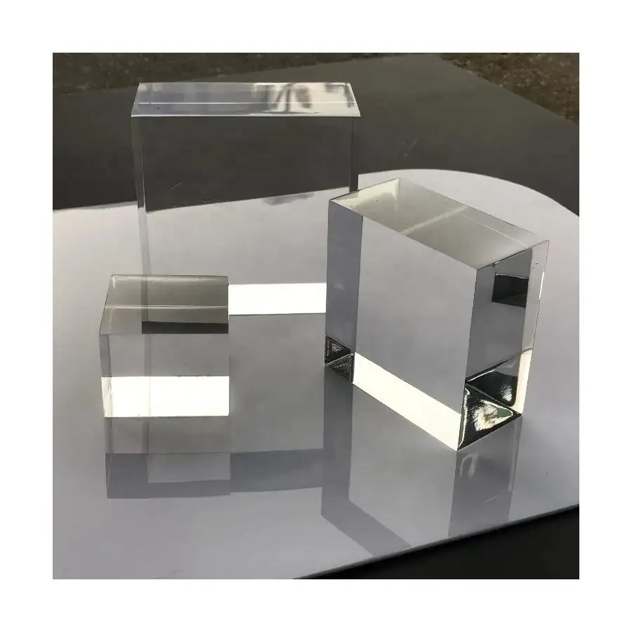Kristal onur yüksek kalite K9 boş gravür dekorasyon için özel Diy 3d lazer kristal küp