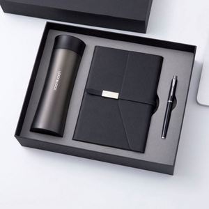 Set de Regalo Empresarial de Alta Gama: Termo, Cuaderno A5, Memoria USB, con Logotipo Personalizado, para Múltiples Ocasiones - Product Image 3