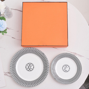 จานอาหารค่ำและของหวานสไตล์ยุโรปสุดหรูสำหรับใช้ในบ้านและโรงแรม - Product Image 2