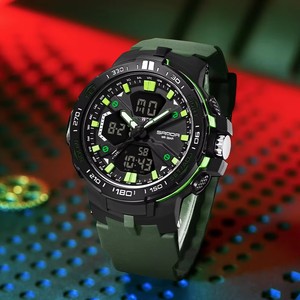 Reloj de Cuarzo Deportivo de Lujo SANDA 3333 para Hombre con Manecillas Luminosas, Alarma, Cronógrafo, Pantalla LED y Resistencia al Agua de 5 BAR - Product Image 3