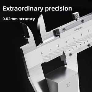Hochpräziser Kohlenstoffstahl Edelstahl-Schiebemaßstab für Haushalt und Industrie mit Digitalanzeige und 0,02mm Auflösung - Product Image 3
