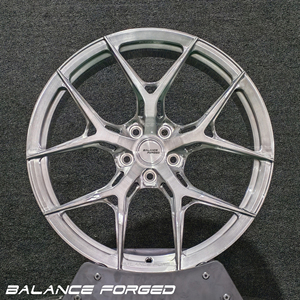Rines de Aleación Forjados Personalizados de 5 Brazos en Forma de Y, Diseño Cóncavo Profundo en Plata Pulida, 19, 20 y 21 Pulgadas para Tesla Model 3/Y y <span class=keywords><strong>Ford</strong></span> <span class=keywords><strong>Mustang</strong></span> - Product Image 2
