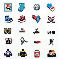 HY 2026 Meilleures ventes Breloques pour chaussures de hockey sur glace, Breloques pour sabots de hockey sur glace, Accessoires de décoration pour chaussures et sabots, Vente en gros