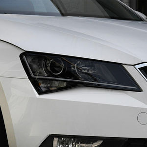 Film de protection de phare de voiture Transparent noir TPU autocollant pour Skoda Superb 3 3V B8 2015 <span class=keywords><strong>2016</strong></span> 2017 2018 2019 2020 accessoires - Product Image 2