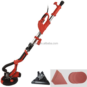 750W 225mm professionnel plié lumière LED auto-aspiration béton <span class=keywords><strong>mur</strong></span> meulage <span class=keywords><strong>ponceuse</strong></span> <span class=keywords><strong>plafond</strong></span> Triangle cloison sèche <span class=keywords><strong>ponceuse</strong></span> - Product Image 2