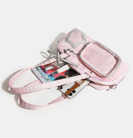 Sac bandoulière Y2K à imprimé étoiles, sac à bandoulière tendance à pois avec emplacement pour badges, sac de rangement pour poupées pour fans de concerts