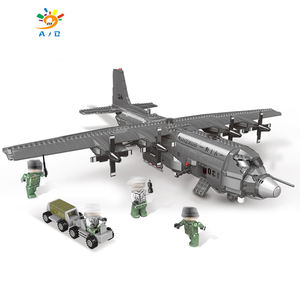 AJB thème <span class=keywords><strong>militaire</strong></span> <span class=keywords><strong>bombardier</strong></span> stratégique décoration assemblé ensembles de blocs de construction enfants jouet éducatif pour enfant - Product Image 6
