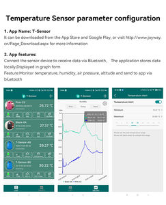 Termómetro higrómetro impermeable BT Monitor de temperatura de habitación interior Termómetro de invernadero con alertas de notificación de aplicación remota - Product Image 4