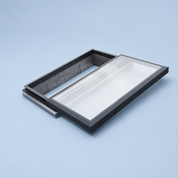 Meidoor - Toit ouvrant à double vitrage coulissant en aluminium, étanche, électrique, automatique, à double vitrage, pour usage extérieur
