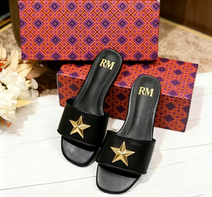 Sandalias de Tacón Bajo con Decoración de Pedrería y Parte Superior de PU para Mujer - Product Image 4
