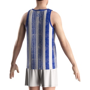 Maillot de rugby sans manches personnalisé à rayures pour homme, qualité supérieure, sublimation, style demi-maillot Fidji, idéal pour la gym et l'entraînement musculaire - Product Image 6