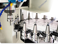 Fraiseuse à métaux CNC à changement d'outil automatique de haute précision avec lit de coulée intégré pour le traitement des moules
