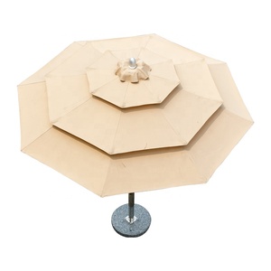 Juegos de muebles plegables para sombrilla <span class=keywords><strong>al</strong></span> aire libre de gran sol y terraza de café de aluminio de calidad superior ampliamen - Product Image 2