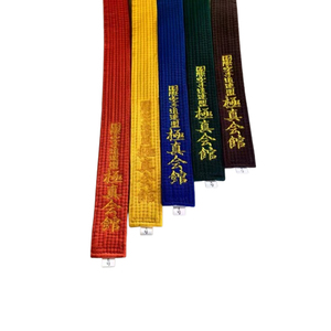 Cinturón de artes marciales con logotipo personalizado Cinturón colorido <span class=keywords><strong>KARATE</strong></span> <span class=keywords><strong>Kyokushinkai</strong></span> para <span class=keywords><strong>KARATE</strong></span> - Product Image 4