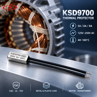 Thermostat XC KSD9700, protecteur thermique 5A 125V-250V AC 40-160 ° Boîtier en métal et plastique avec interrupteur de température CQC TUV