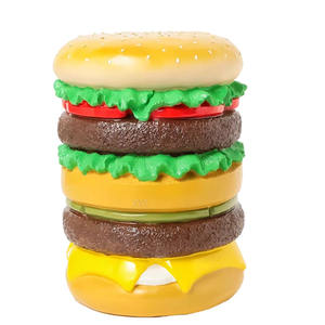 Taburete de Acero Inoxidable Fundido con Diseño 3D Personalizado, Novedoso y Divertido, con Formas de <span class=keywords><strong>Hamburguesa</strong></span>, Helado y Maíz, Estilo Chino, en Oferta - Product Image 1