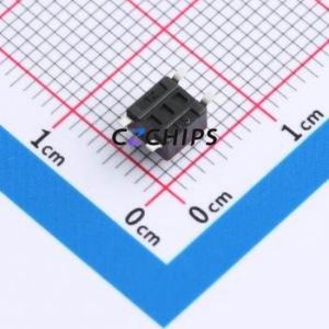 F4B040211T Tactile Switch SMD-4P,4.5x4.5mm Switch Single Pole Single Throw Round Button 2.6N 4.5mm - Product Image 2