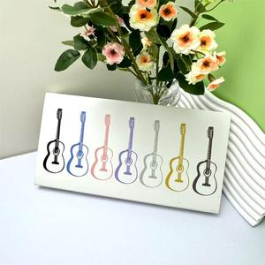 Guitar Shape Stainless Steel Spoon Set 7pcs Reusable <b>Drinkware</b> <b>Accessory</b> For Coffee Tea Dessert Stirring - Product Image 3