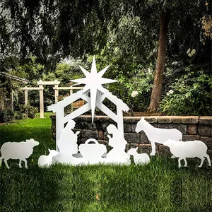 Best Selling Outdoor Nativity Sets For Christmas Large Holy Family Outdoor Nativity Scene for Yard Ornaments