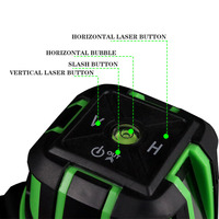 Niveau laser F FSPY-1, niveau laser extérieur à lumière verte avec 2/3/5 lignes, outil de nivellement pour la construction