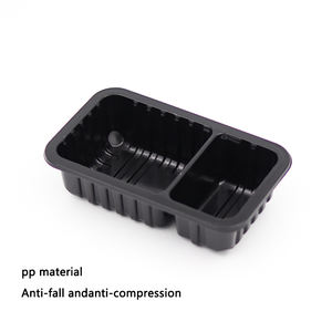 Barquette en plastique PP jetable noire Fresh Lock pré-fabriquée pour viande, plat de canard braisé, pieds de <span class=keywords><strong>poulet</strong></span>, à emporter, procédé de thermoformage - Product Image 6