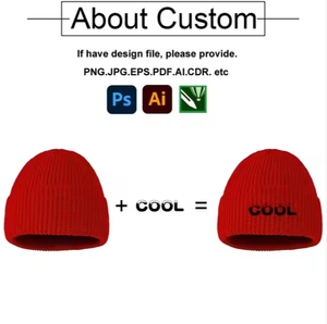 Bonnets en tricot à revers court personnalisés avec logo promotionnel, style Trawler Docker - Product Image 4