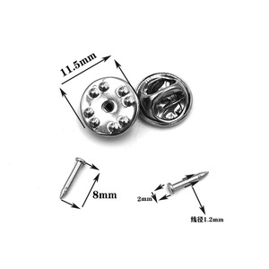 Stainless Steel Spike Pins For DIY Brooches Badges <b>Name</b> <b>Tags</b> Cuff Pins Jewelry Accessories Round Shape Unisex - Product Image 2