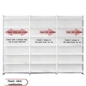 أرفف محلات صيدلية عالمية قابلة للفصل وسهلة التجميع معدنية من الصيدليات - Product Image 4