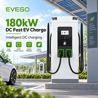 EVEGO Station de recharge pour véhicules électriques de qualité commerciale IK10, nouvelle borne de recharge privée CCS2 Gbt CCS1, chargeur sur pied, 180 kW, chargeur rapide DC