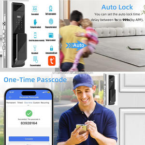 Cerraduras digitales Para Puertas De Casas Inteligentes 3D Reconocimiento facial Cerraduras inteligentes Impresión de Palma Huella digital Cerradura de puerta inteligente - Product Image 6