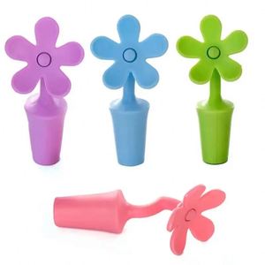 Bouchon de bouteille de vin en silicone de qualité alimentaire 2025 en forme de fleur pour conserver la fraîcheur des bouteilles de bière - Product Image 2