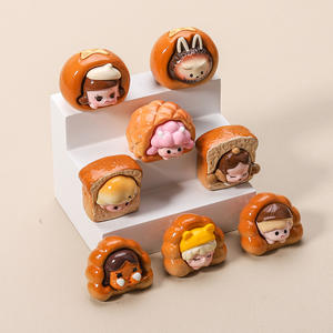 Nouveauté en gros : Breloques en lucite 3D en forme de fruits de la série « Cute Bread », couleurs assorties pour la décoration, prix de gros - Product Image 4