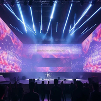 500x500mm intérieur géant scène fond sans couture épissage P4.81 location écran d'affichage à LED pour mur vidéo événement spectacle