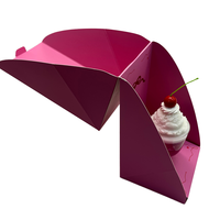 Haute qualité en gros personnalisé boîtes à gâteaux emballage en papier logo impression Cupcake carton blanc