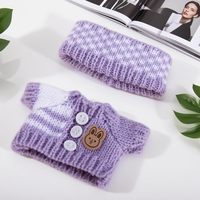 Qualité supérieure 17cm pour vêtements de poupée Labubu tenues de jouets de dessin animé exquis avec siège ont pour les accessoires élégants de poupée Labubu