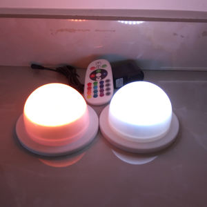 10개 빠른 무료 배송 LED 무선 배터리 작동 리모컨 가구용 LED 라이트 베이스 밝게 조명 - Product Image 4