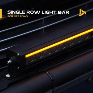 Stock 8 pulgadas de una sola fila impermeable barra de luz LED nuevo UTV ATV RZR Can Am parachoques parrilla Bull Bar 4x4 DRL Pod Spot Light - Product Image 2